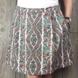 Boden Tapestry Skirt 14 size Womens Green Pink